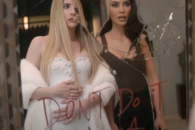Emma Roberts and Kim Kardashian in 'American Horror Story: Delicate' (2023) | Image: FX