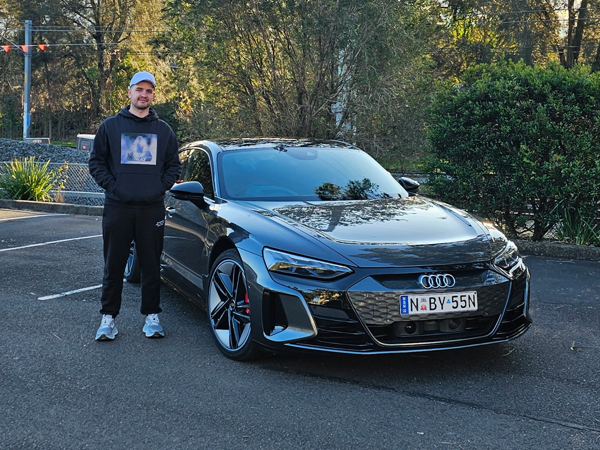 Ben with audi rs e tron gt