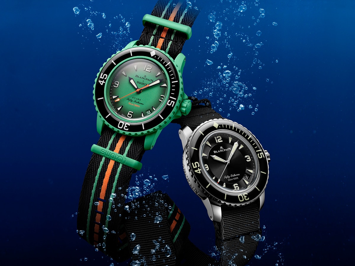 Blancpain x swatch fifty fathoms collection