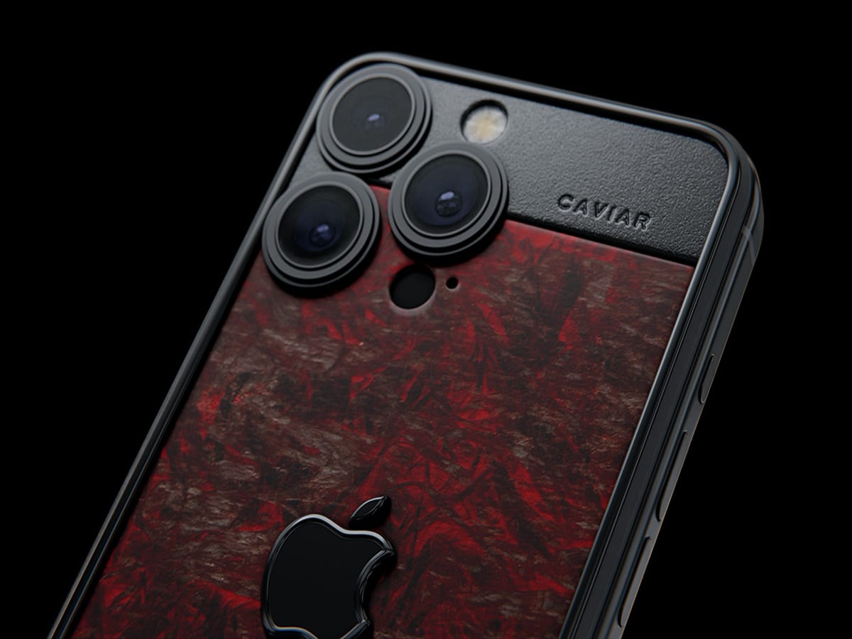 Caviar iphone 15 pro dark red