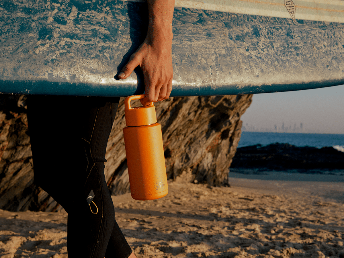 Frank Green Water Bottle - Soft Stone Color Personalised 