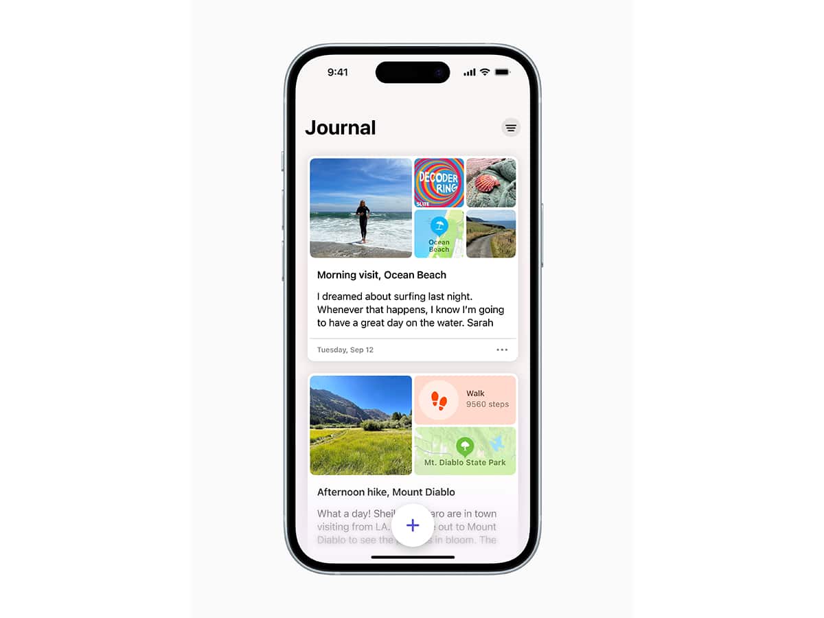 The Journal app iOS 17 