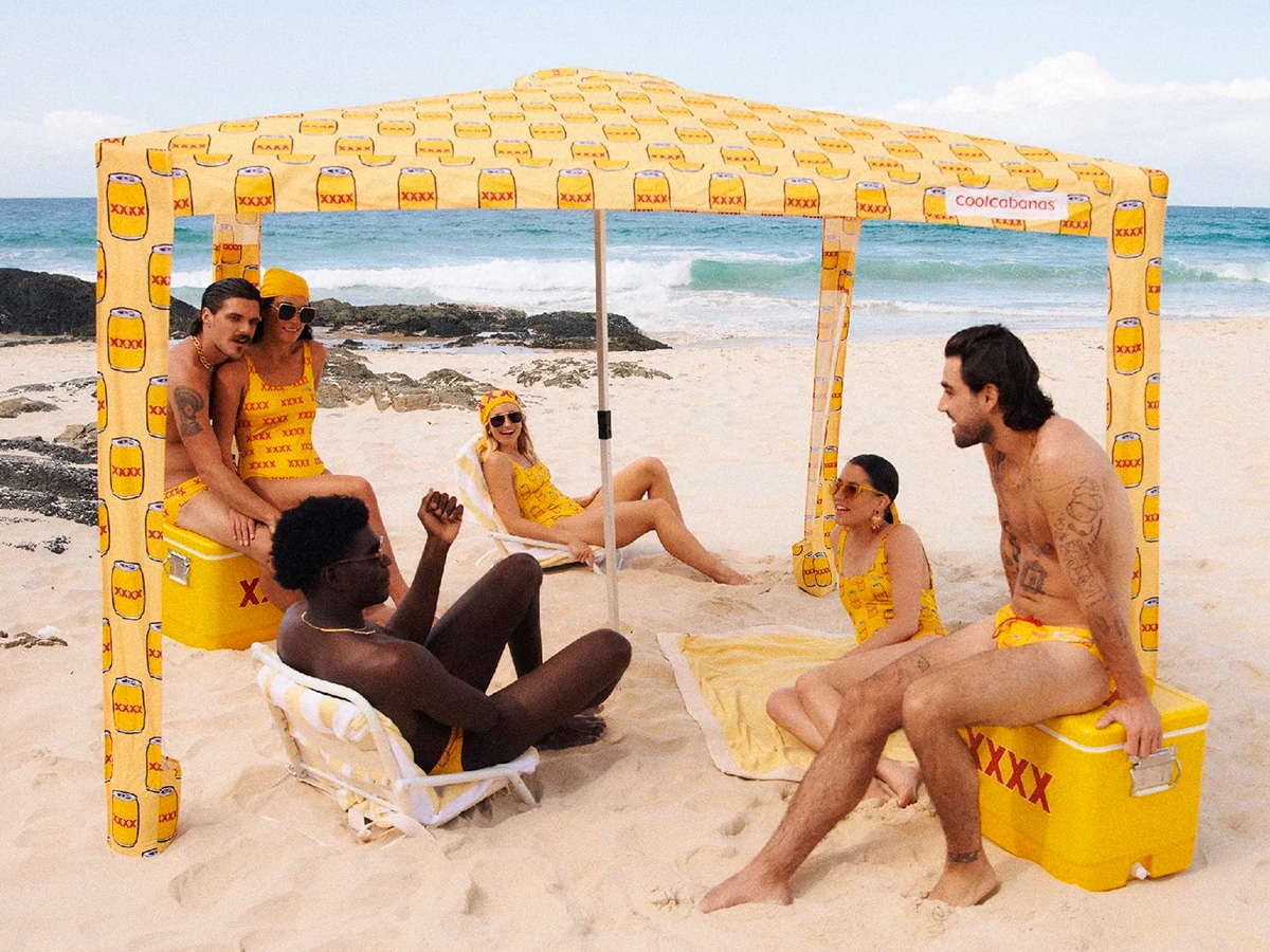 Limited edition xxxx coolcabanas are hitting beaches this summer