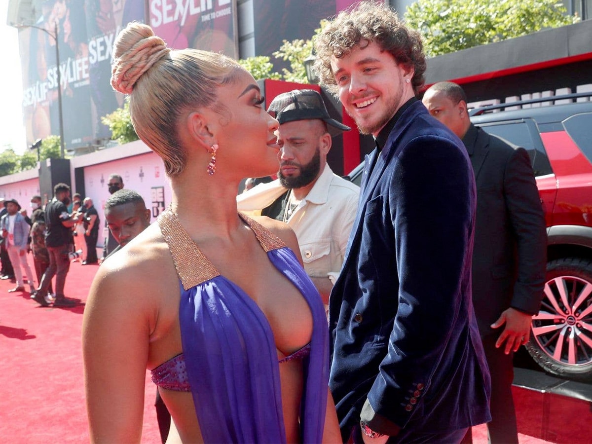 Jack Harlow showing unmatched rizz with Saweetie at the 2021 BET Awards | Image: Johnny Nunez/Getty Images for BET