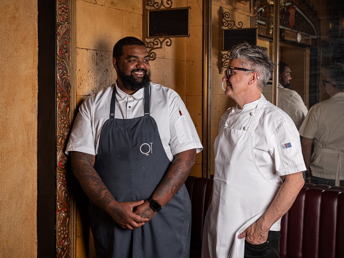 Parlour head chf Kenny Radegonde and QT Hotels food and beverage creative director Sean Connolly | Image: Supplied