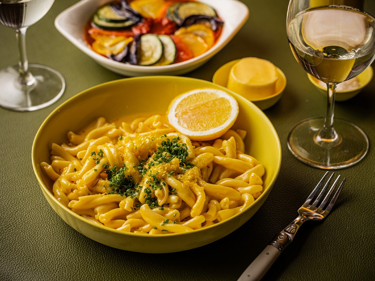 Parlour Pasta Citron, with Lemon and Saffron Macaroni | Image: QT Hotels