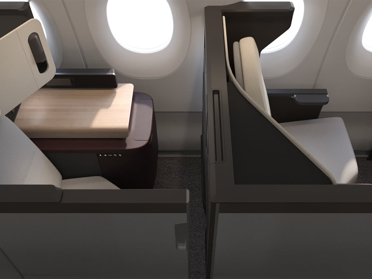 Qantas a350 business class 2