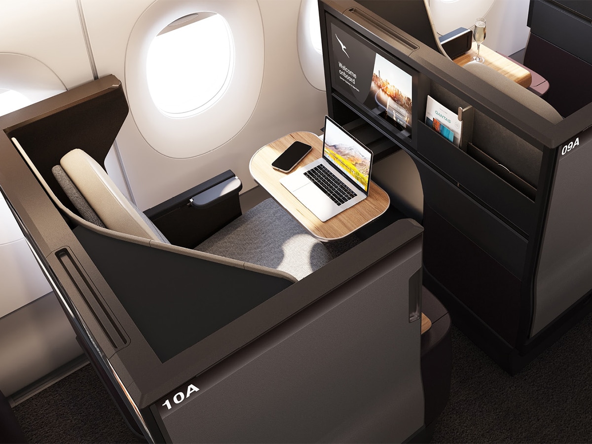 Qantas a350 business class