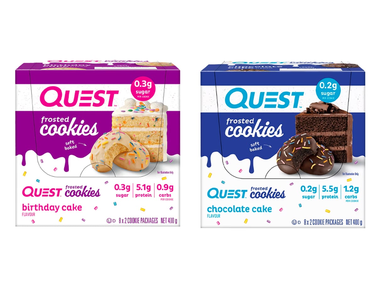 Quest frosted cookies