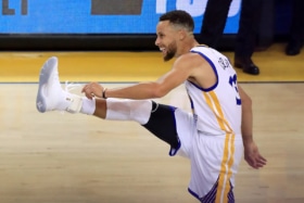 Steph kicking