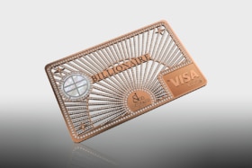 The billionaire card front gold feature