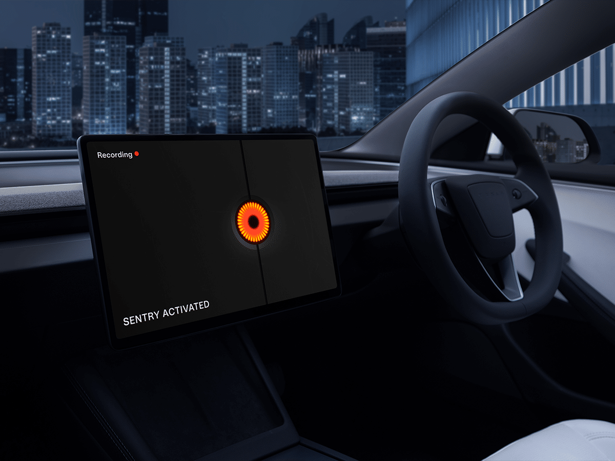New tesla model 3 front touch screen