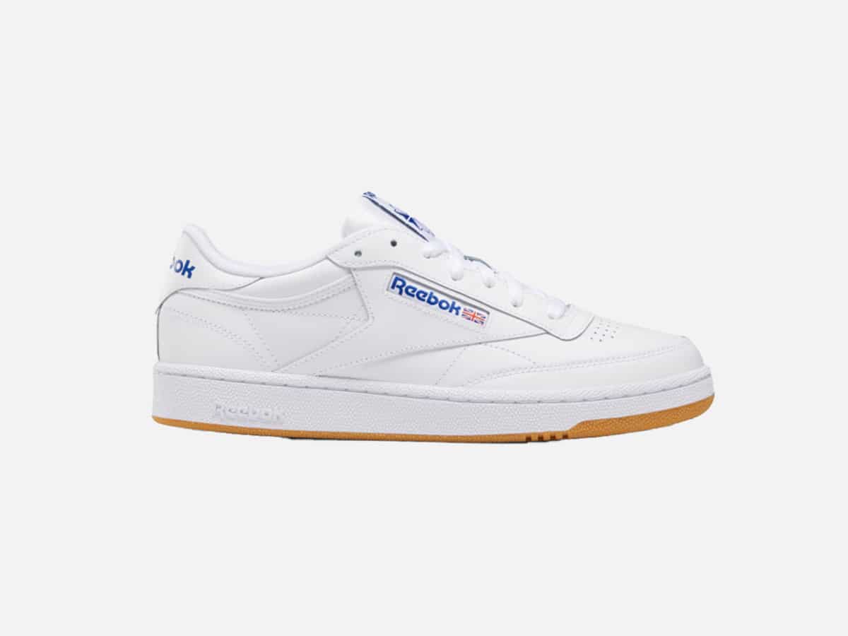 Product image of Reebok Club C 85 sneakers with plain white background