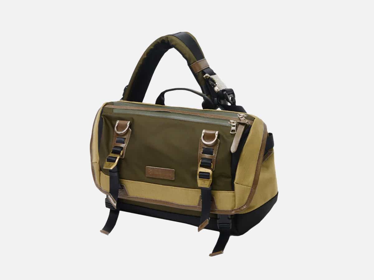 Product image of green Master-Piece POTENTIAL Messenger Bag against a plain white background