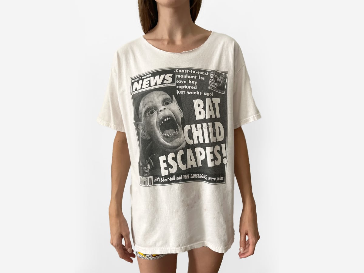 1992 Bat Child Escapes t-shirt | Image: Mothfood