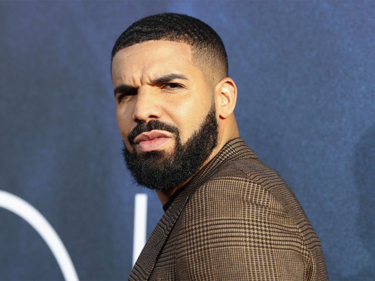 Close up of Drake with a Buzz Cut and Beard