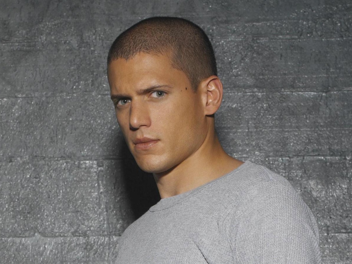 Close up of Wentworth Miller with an Induction Buzz Cut