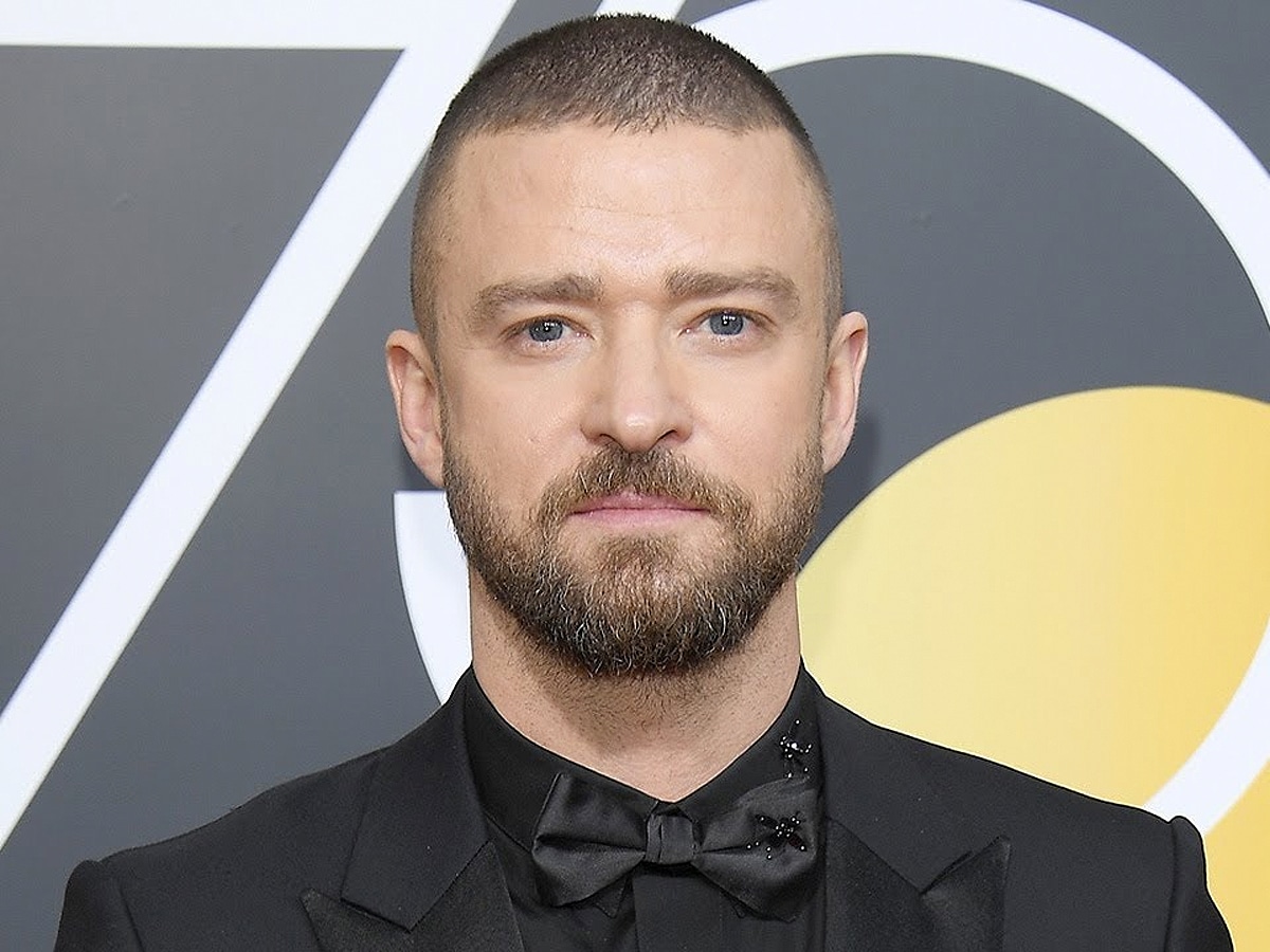 Close up of Justin Timberlake with a Uniform Buzz Cut
