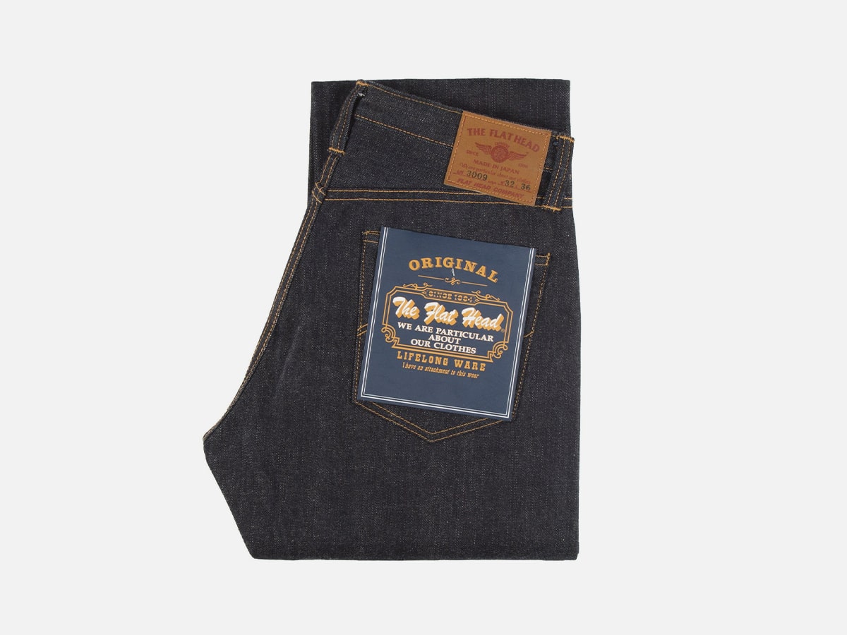 Product image of The Flat Head jeans with plain white background
