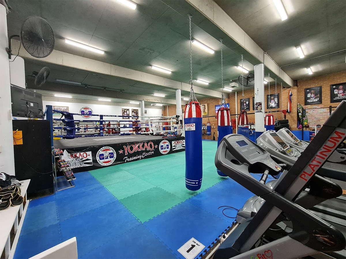 Interior view of SRG Thai Boxing Gym