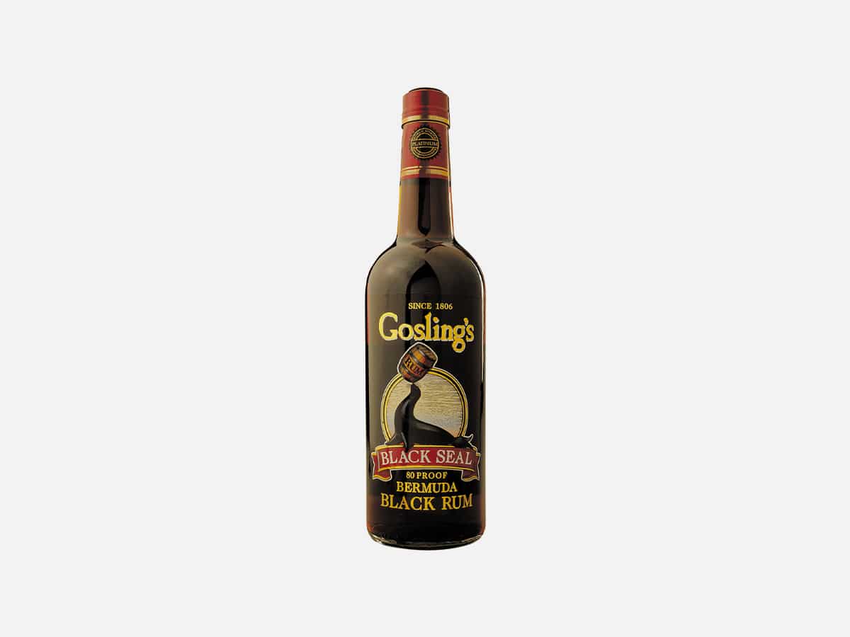 Product image of Gosling’s Rum Black Seal Rum with a plain white background