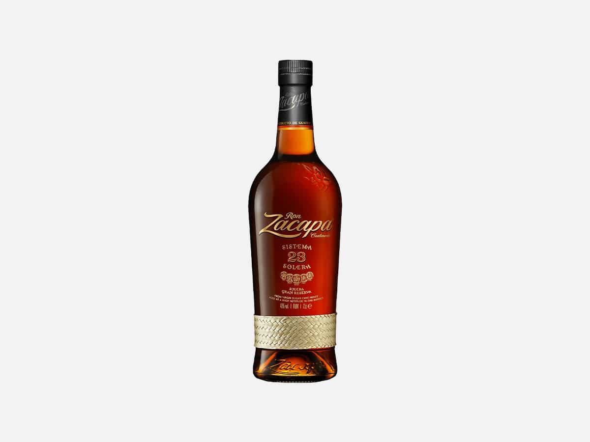 Product image of Ron Zacapa Centenario 23 Solera Gran Reserva Rum with a plain white background