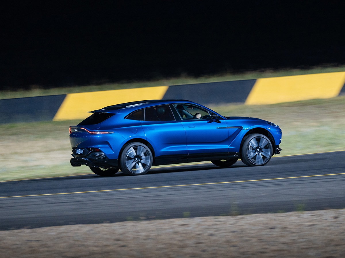 Aston martin dbx707 on track 2