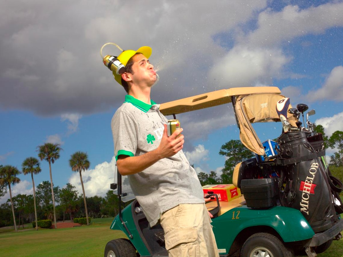 Drunk frat bro golf