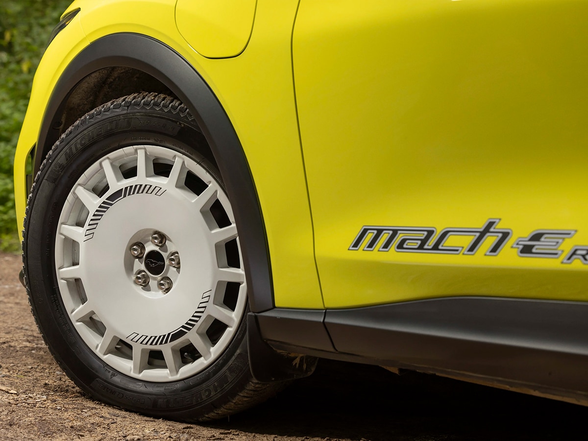 Ford mustang mach e rally front wheels