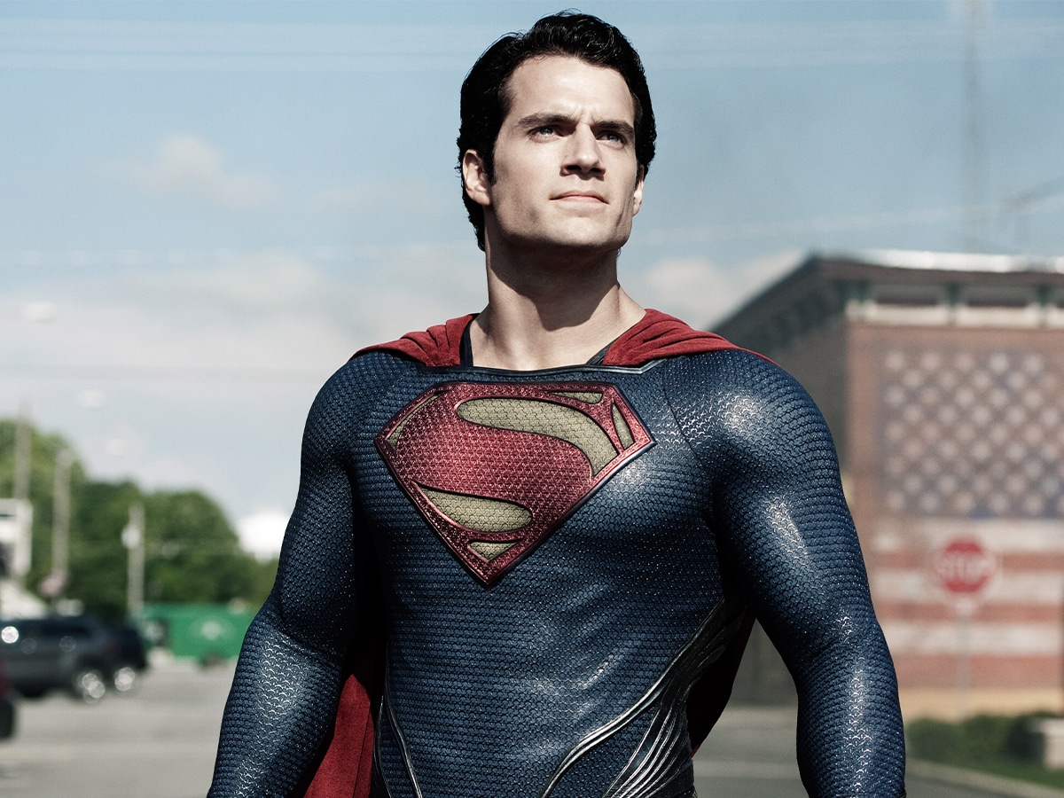 Henry Cavill in his Superman costume