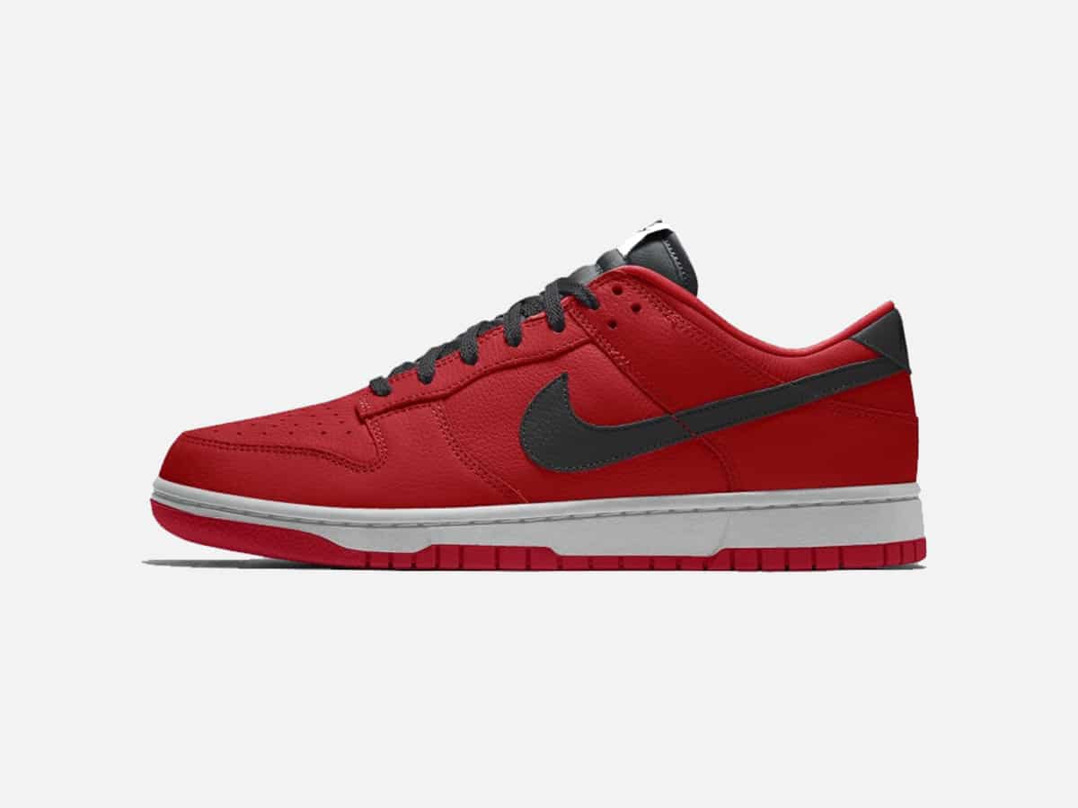 Product image of Clot Nike Dunk Low sneakers with plain white background