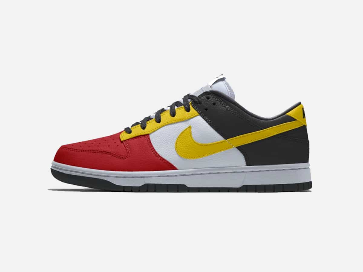 Product image of Indigenous Australia Nike Dunk Low sneakers with plain white background