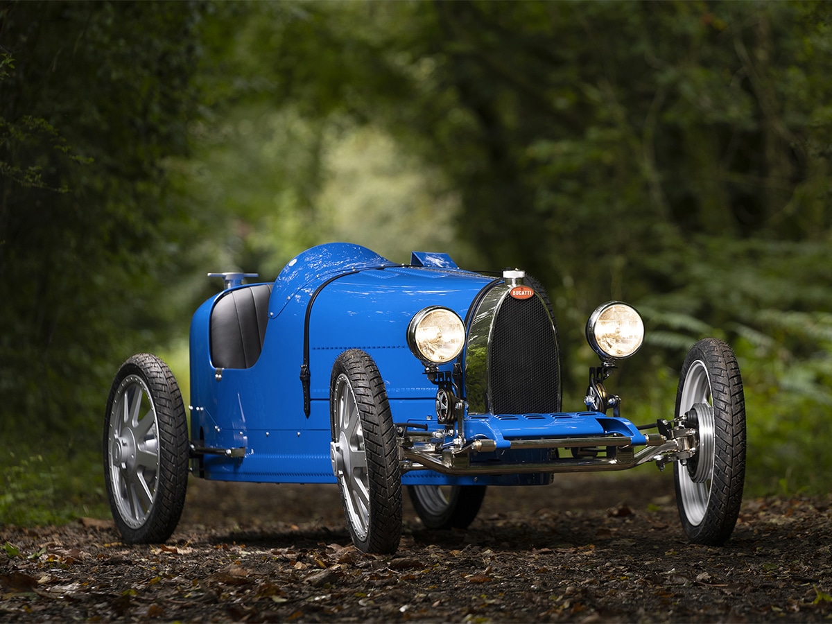 Bugatti Baby II on the road
