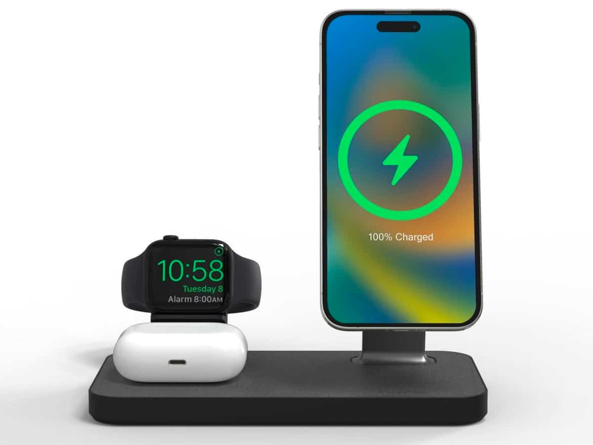 Mophie snap 3 in 1 wireless charging stand and pad