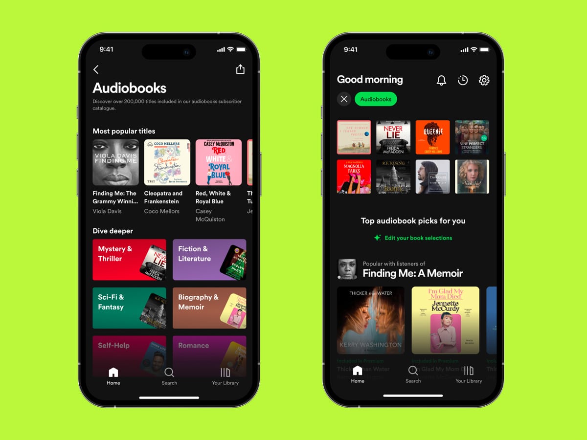 Spotify launches premium audiobooks offering australia first access to 150 000 audiobooks