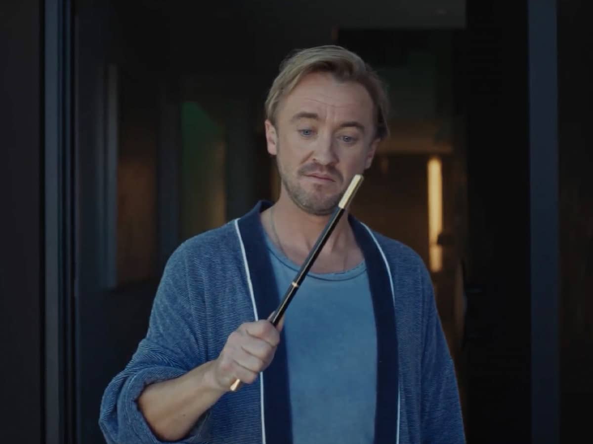 Tom Felton in the new Uber Eats commercial | Image: Uber Eats