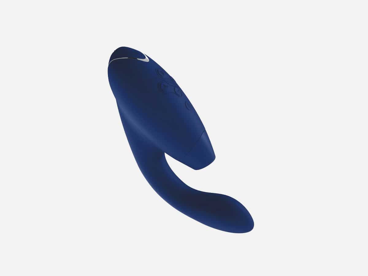 Product image of Womanizer Duo vibrator with plain white background