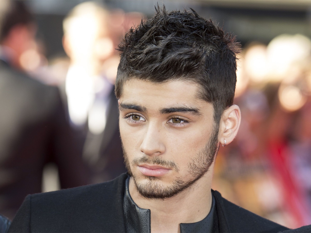 Close up of Zayn Malik with a Messy Hairstyle