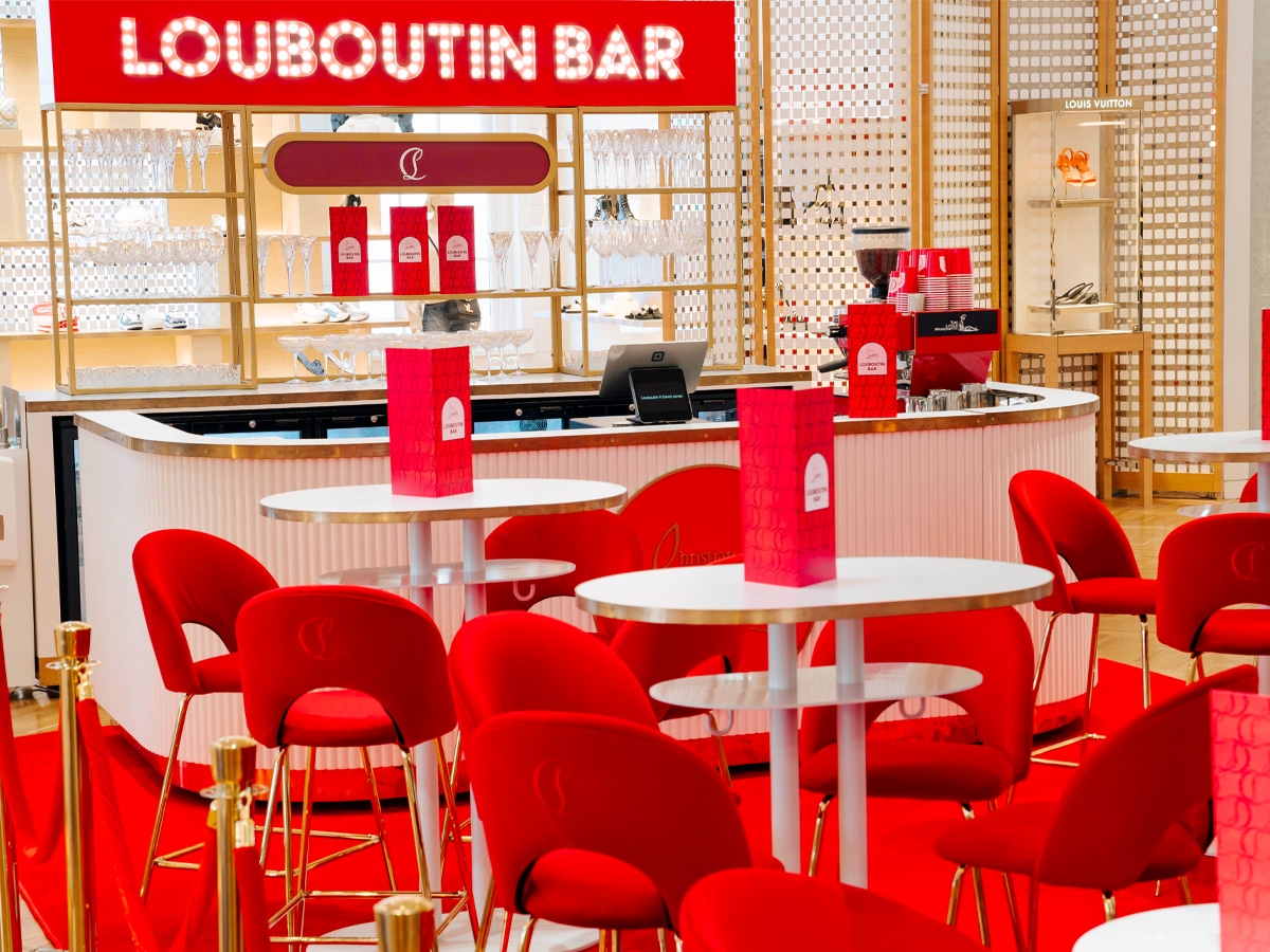 Christian louboutin opens loubi bar pop up in sydney