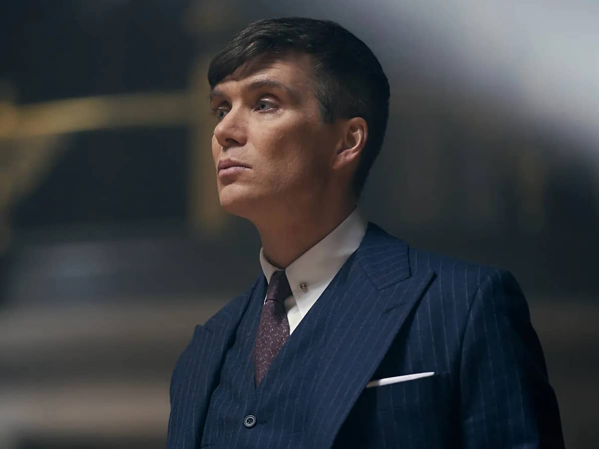 Cillian murphy navy suit