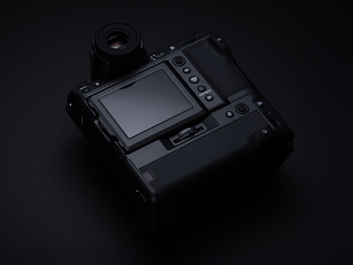 Fujifilm gfx 100 ii with battery grip mounted