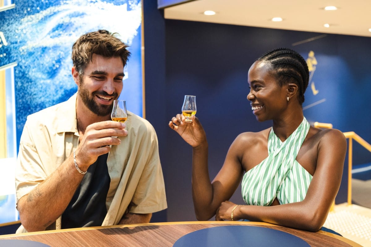 Cheers at Entering Johnnie Walker Blue Room Whisky Bar in Pitt St Mall