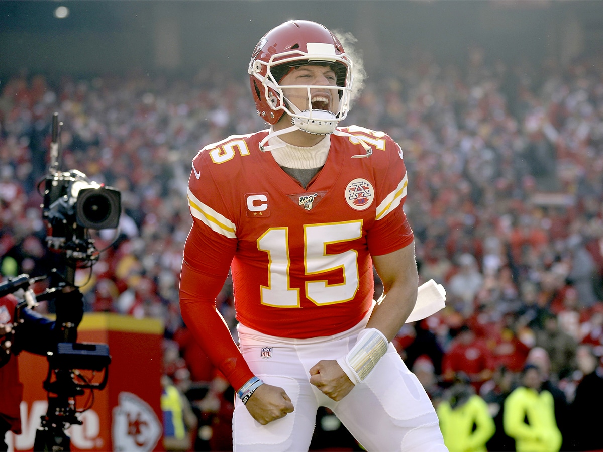 Patrick Mahomes hyped up for football game