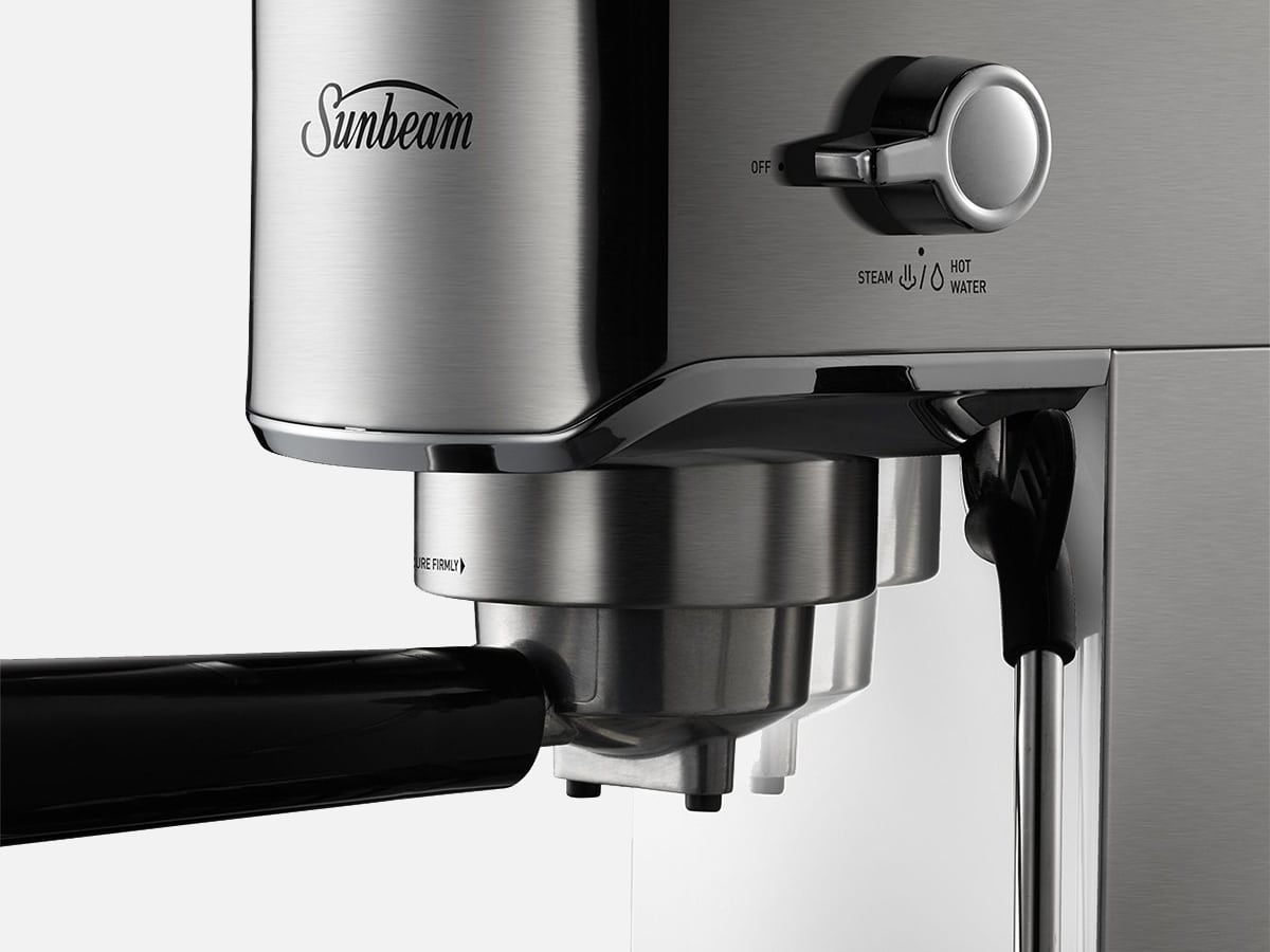 Sunbeam compact barista espresso machine controls