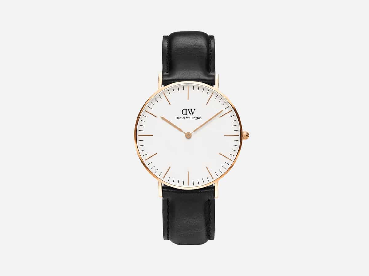 Product image of Classic 36 Sheffield Rose Gold White watch with plain white background