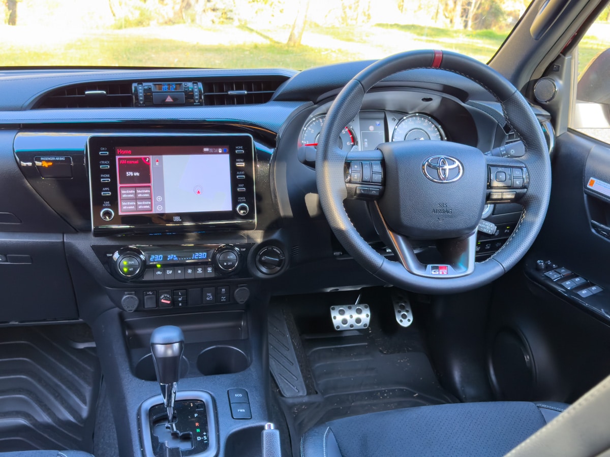 Toyota hilux gr sport interior dashboard