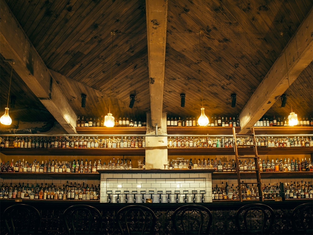 Interior of Boilermaker House bar area