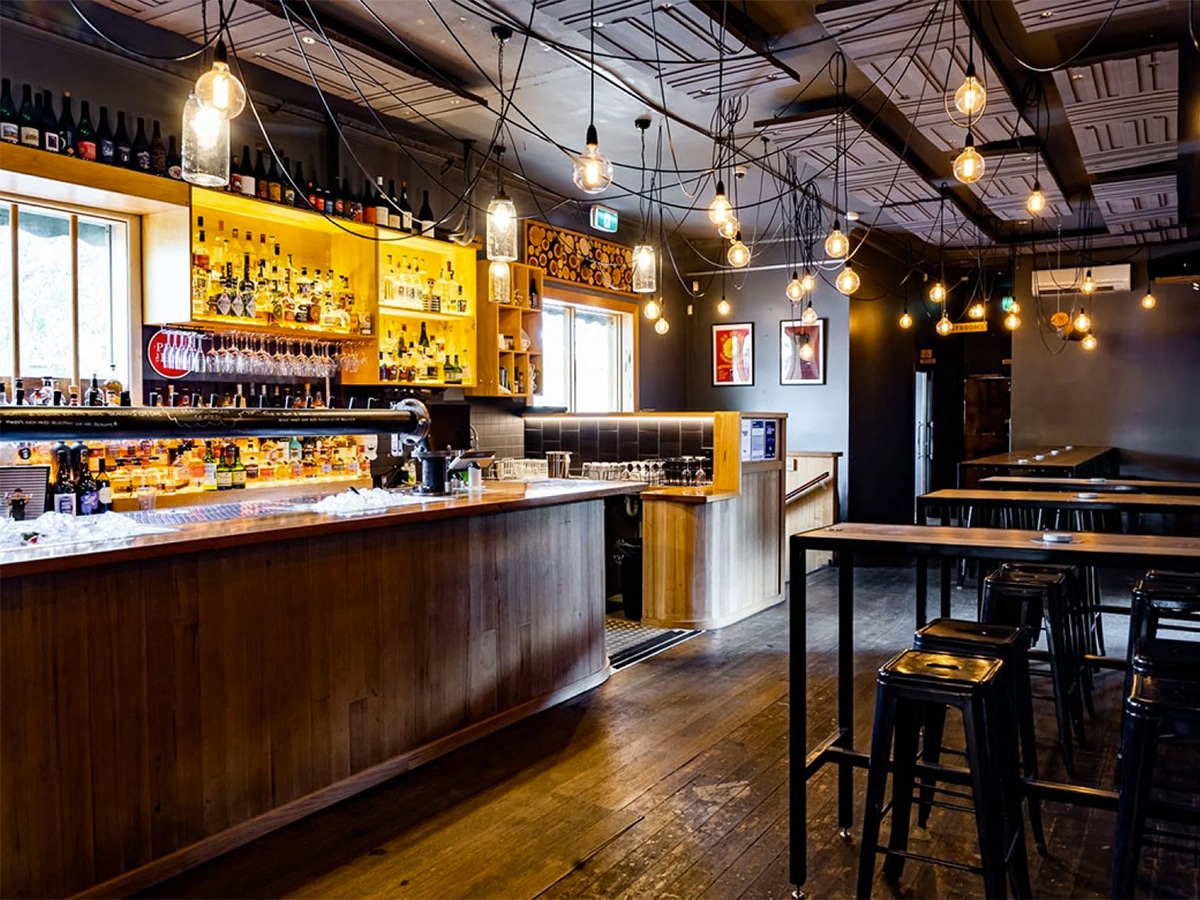 Interior of Carwyn Cellars bar area