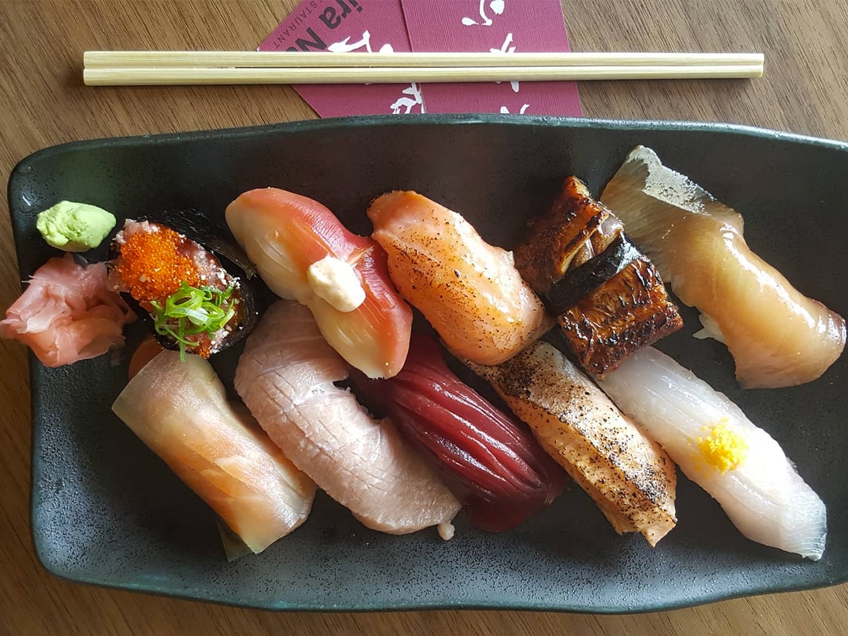 Shira Nui Japanese restaurant menu sushi platter