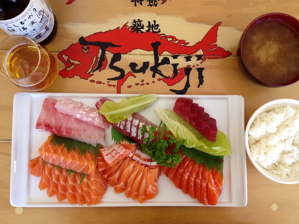 Tsukiji Restaurant menu sushi platter